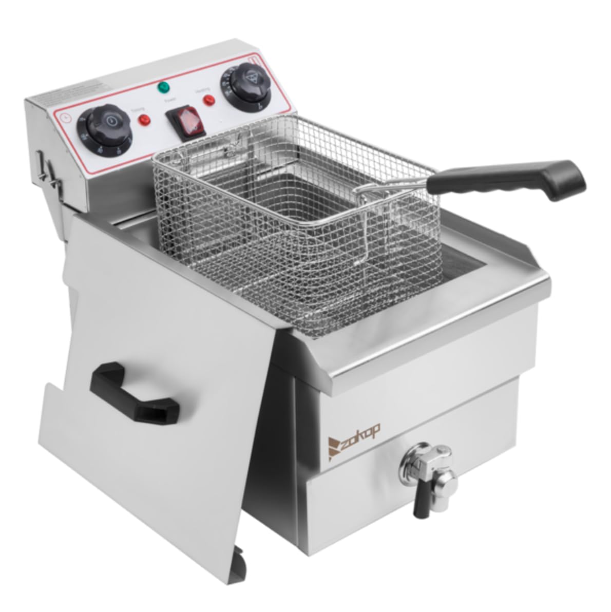 Single Electric 10L Deep Fryer with Drain