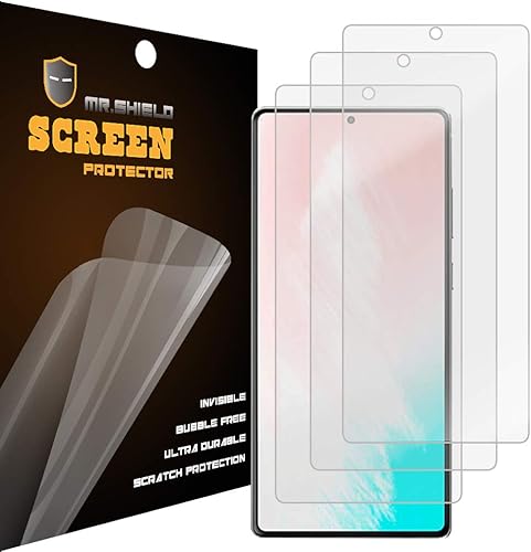 Miniatura 2 de Mr.Shield Paquete de 3 Protector de pantalla transparente de alta calidad diseñado para Samsung Galaxy Note 20 con reemplazo de por vida