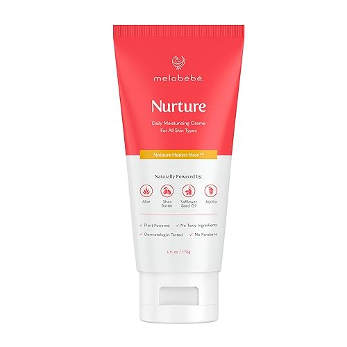 Melabebe Nurture Crema hidratante diaria - Crema para eccema para bebés y loción para bebés Crema para bebés para piel sensible - Loción natural