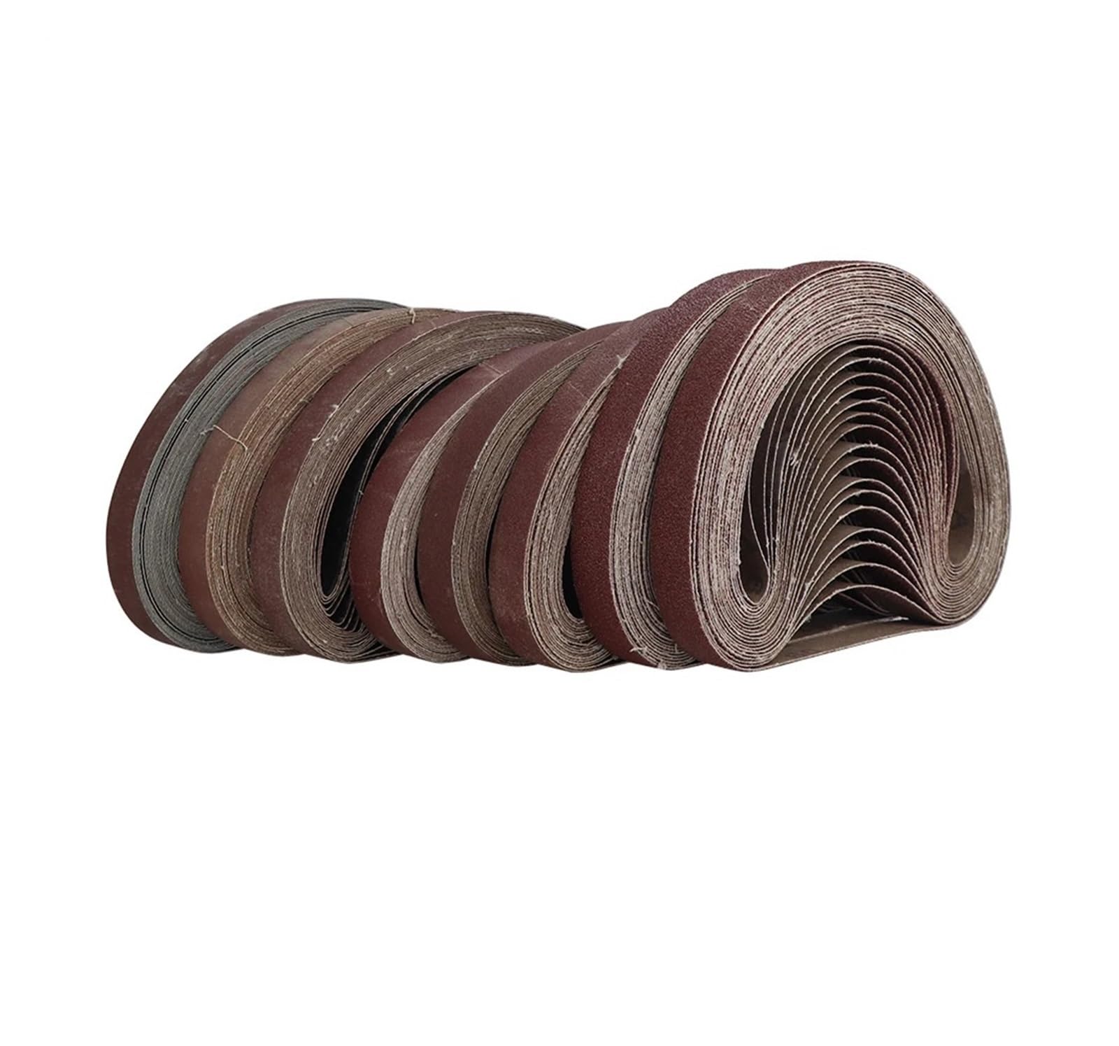 10 sztuk/30 sztuk 20x520mm Pasy ścierne Papiery ścierne do polerowania Akcesoria do szlifierki taśmowej(30pcs,600)