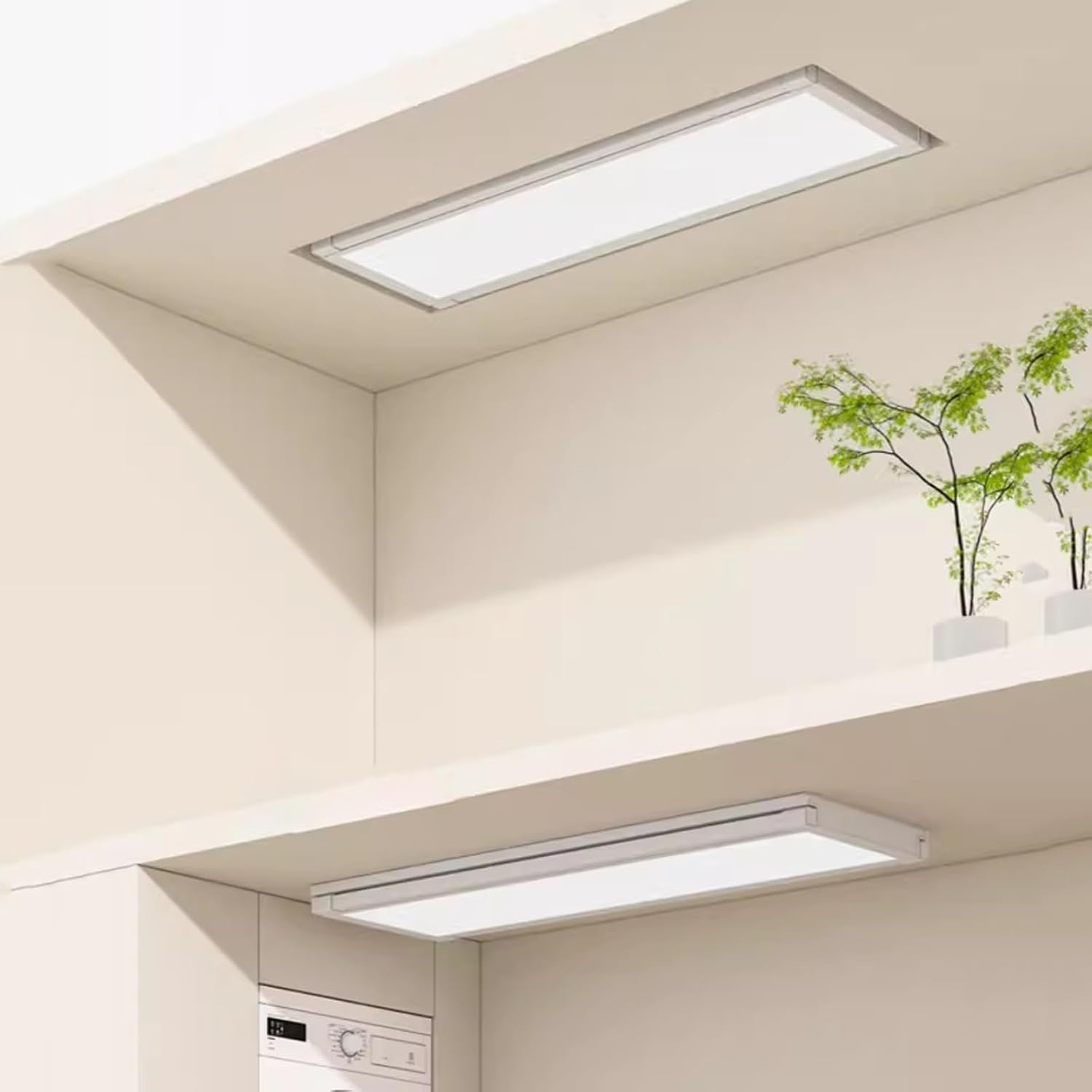 Electric Drying Rack Invisible Ultra-Thin Electric Clothes Hanger Remote Control Lifting Embedded Indoor Home Balcony Telescopic Clothes Drying Rod Lifting,B