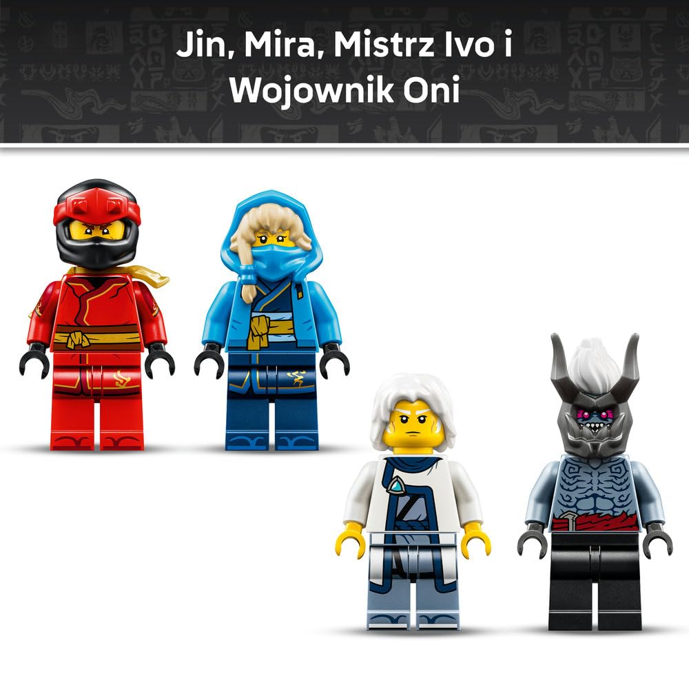 LEGO NINJAGO Bitwa o Smocze Ostrze 71871 | zestaw bitewny ninja, zabawka akcji, prezent dla chłopca i dziewczynki 9+, pojedynek ninja, 1016 elementów