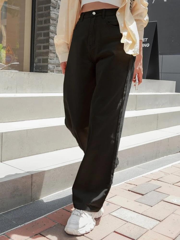 Image of KOTTY Mid Rise Regular Fit Jeans - Tailored Straight Leg Look for Women