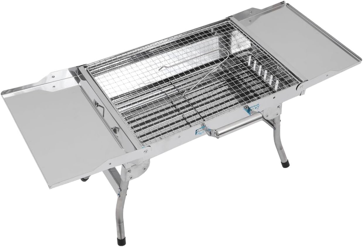 POPETPOP Quality Material Bbq Grill Folding Portable Outdoor Grill for Camping Home