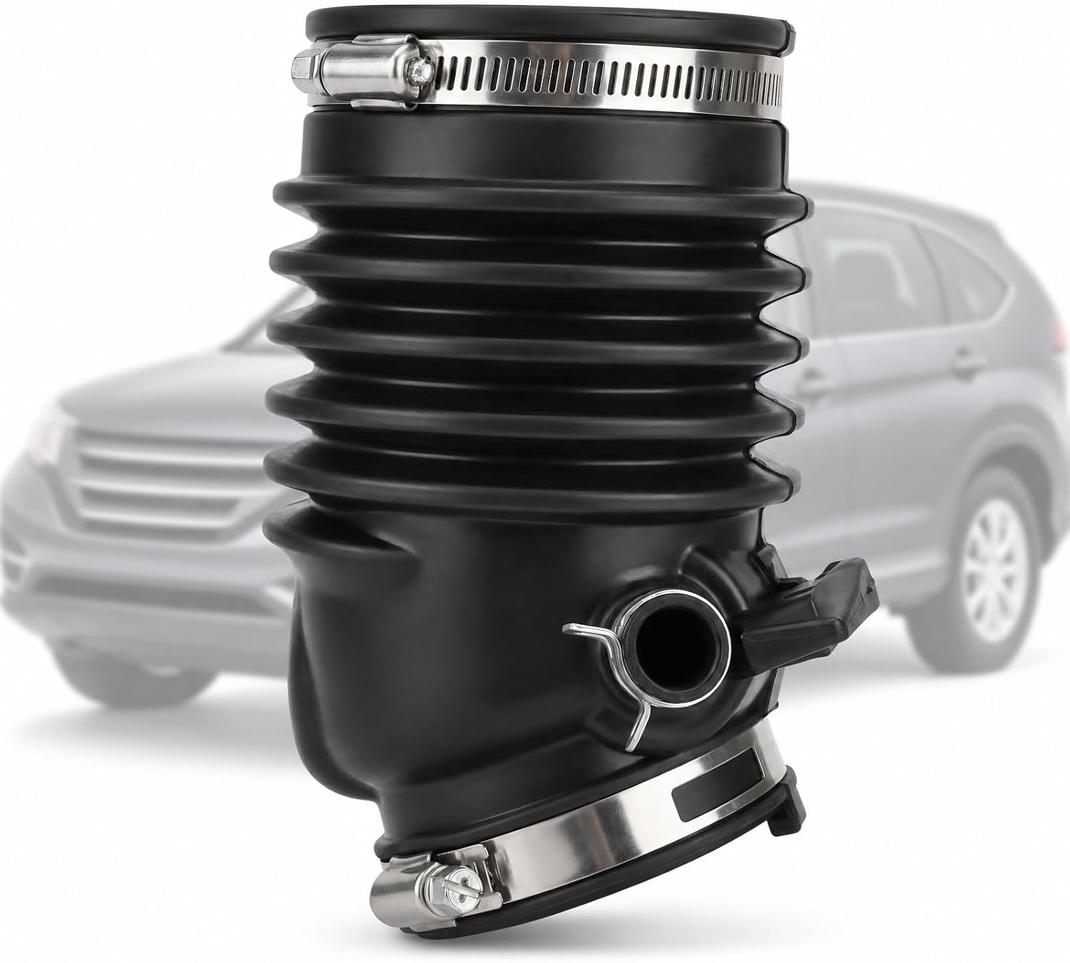 Air Intake Hose & Tube with Clamps Fit for Acura RDX 3.5L 2013-2018, Replaces 17228-R8A-A00 17228 R8A A00, Upgraded Anti-Aging Rubber Engine Airflow Restorer, Exceeds OEM Quality