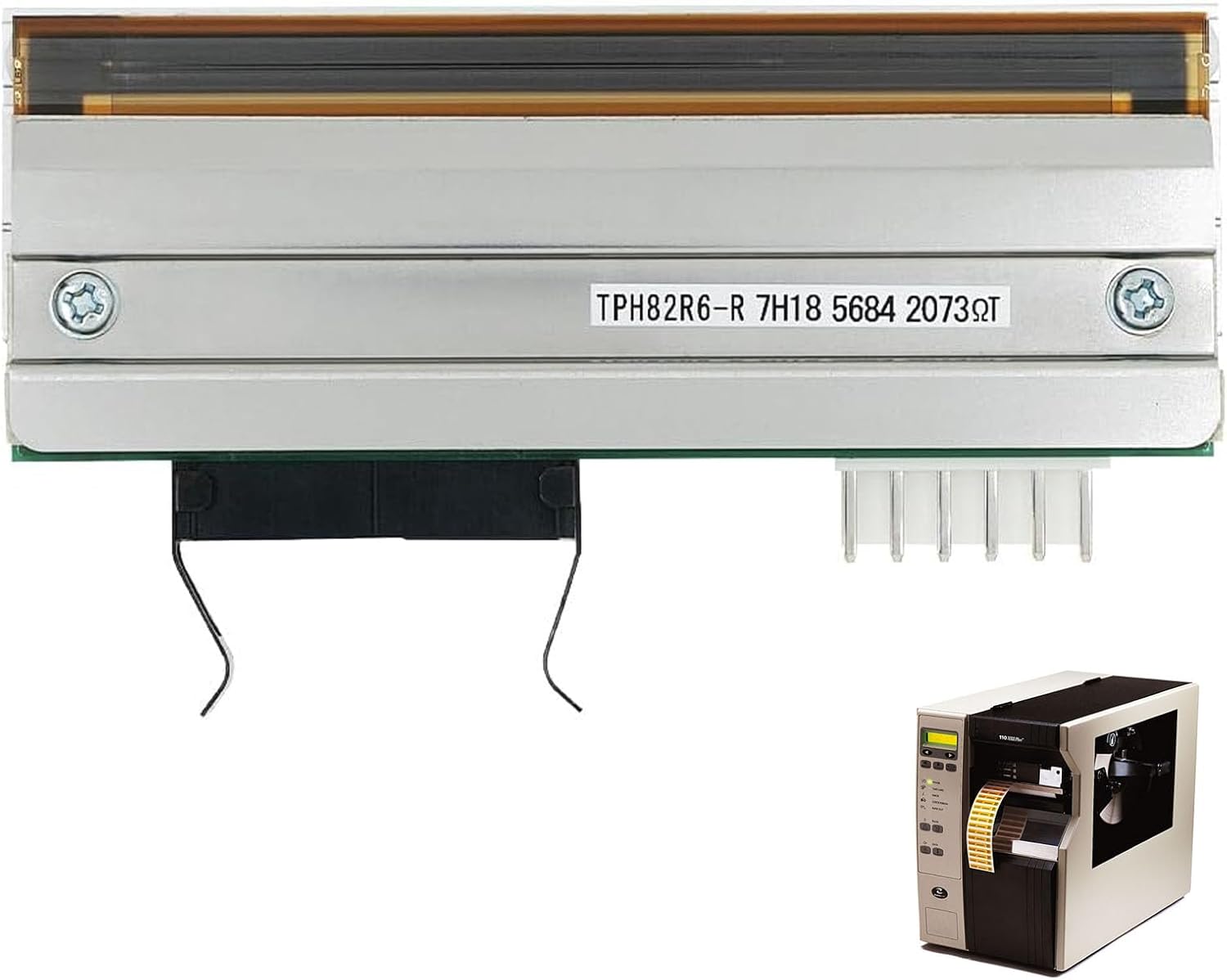 110XI3 Printhead for Zebra 110XI3 Plus 110XiIII Plus 96XI3 Plus 96XiIII 600dpi OEM Thermal Label Barcode Printer Replacement,High-Definition Printing,Strong and Durable,(P/N:G47500M)