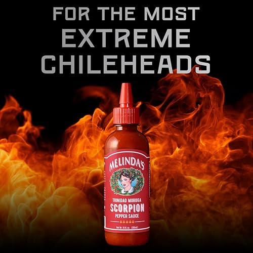 Miniatura 4 de Melinda's Scorpion Pepper - Salsa picante gourmet de escorpión, hecha con pimienta Trinidad Moruga, zanahorias, cebolla y jugo de lima, Keto,