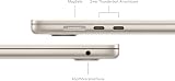 Apple 2024 15" MacBook Air Laptop mit M3 Chip: 15,3" Liquid Retina Display, 8 GB Gemeinsamer Arbeitsspeicher, 512 GB SSD Speicher, Beleuchtete Tastatur, 1080p FaceTime HD Kamera, Touch ID, Polarstern - 5