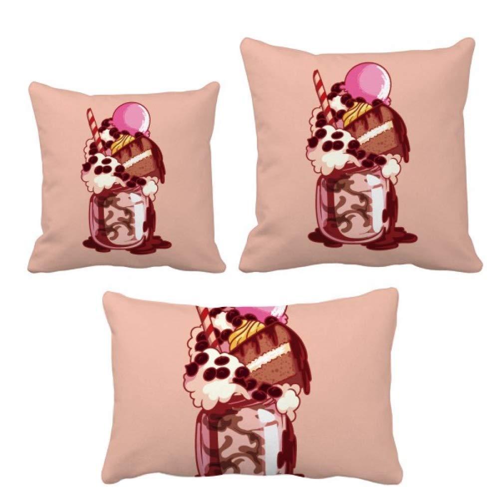 Coussin gâteau au chocolat et biscuits pour soulager le dos sur le canapé