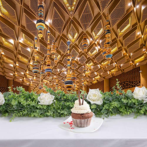 Artificial Eucalyptus Garland - 2 Pack 6 Feet Fake Greenery Garland Faux Vines Wedding Backdrop Arch Wall Decor Indoor Outdoor Table Party Decoration #TOP1