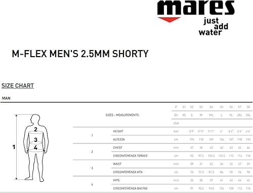 Miniatura 3 de Mares Traje de neopreno corto M-Flex para hombre de 0.098 in - 3XL