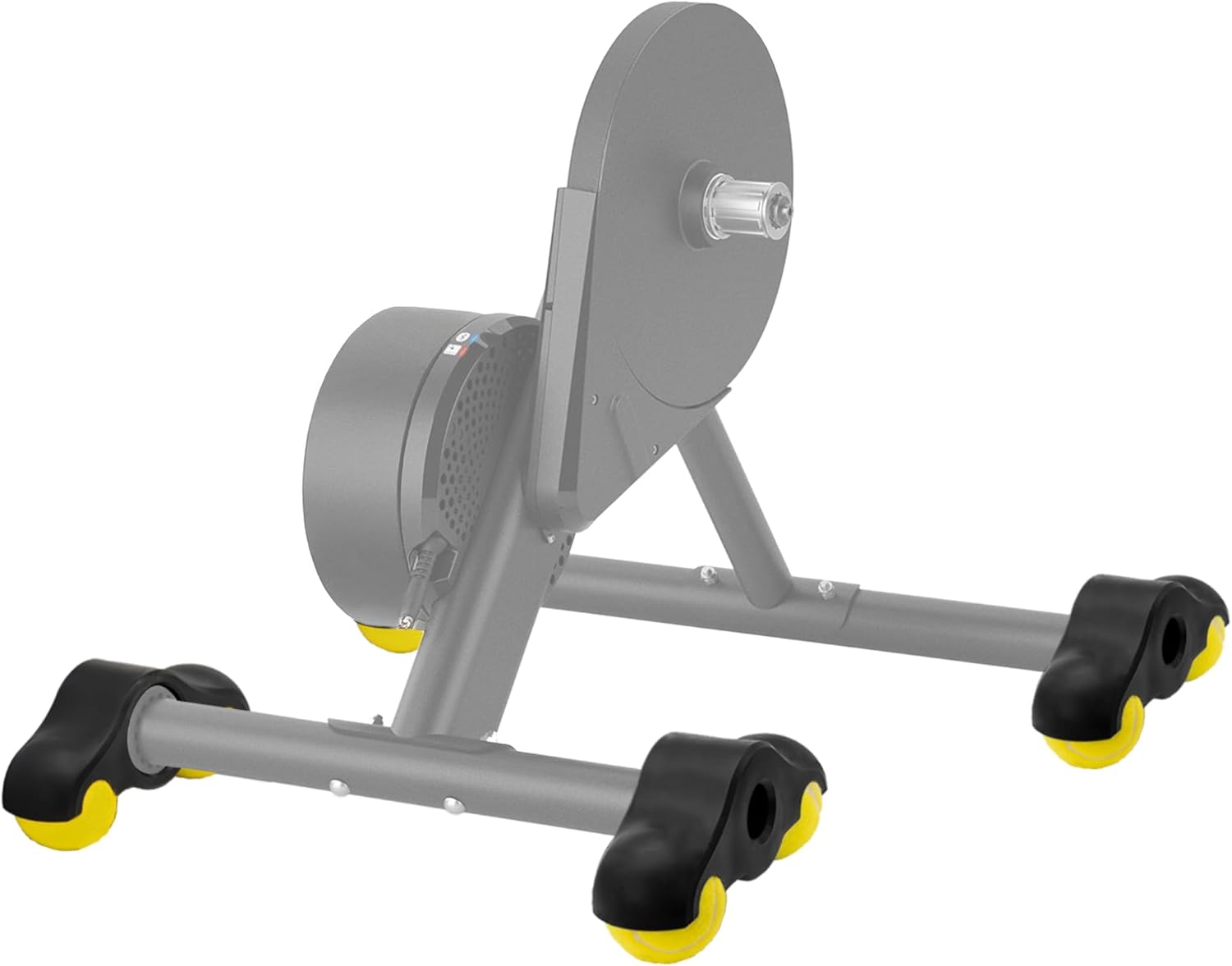 Indoor Cycling Snap Rocker Feet Adapter for Wahoo Kickr Core 1, 4 Pack Adapter with 8 Tennis Balls, Stability, Enhanced Elasticity