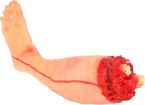 Halloween Fake Severed Leg Prop -Realistic Human Body Part Decoration for Prank Parties Haunted Houses and Halloween Decor for Spooky Atmosphere