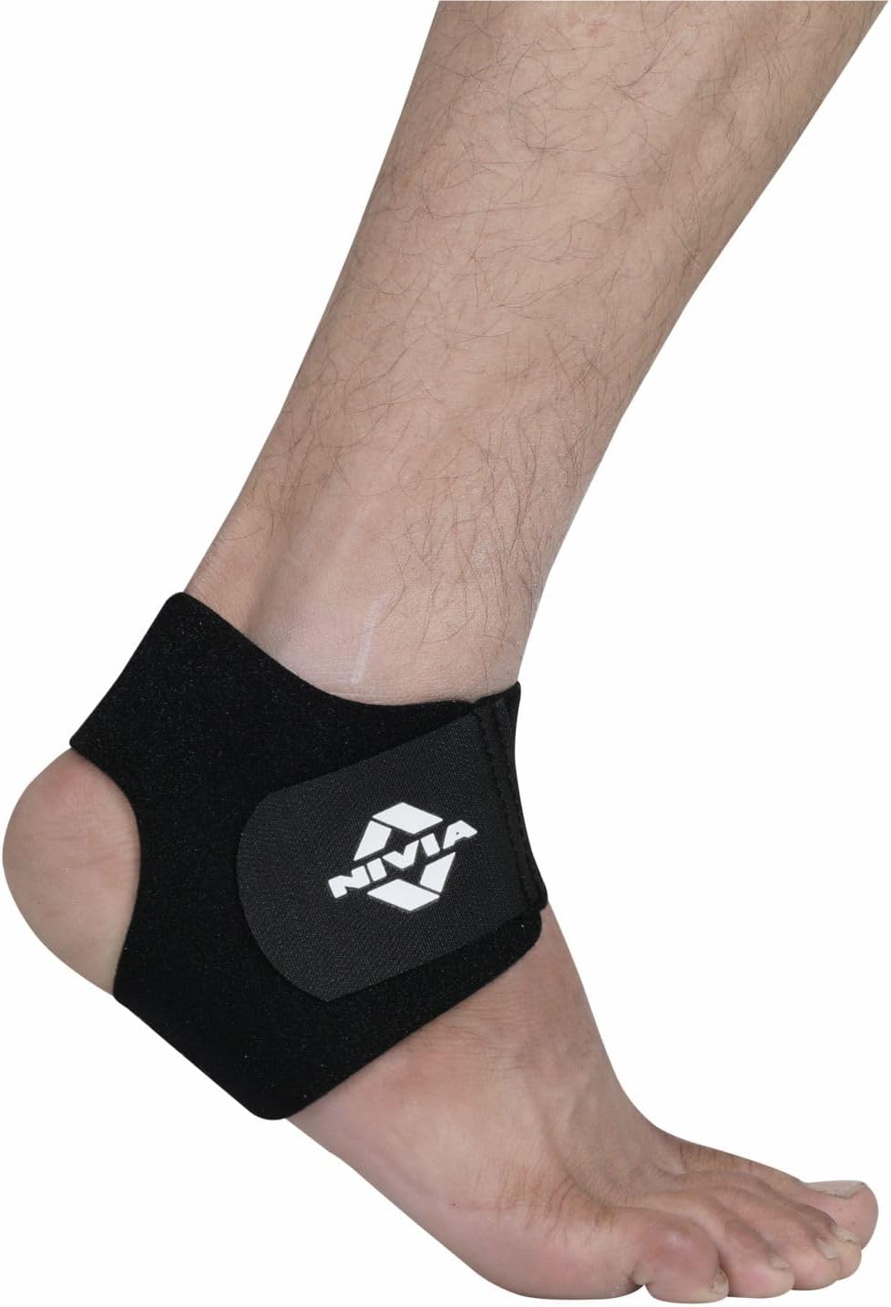 Nivia Orthopedic Ankle Support for Men & Women, Adjustable Ankle Brace, Breathable Ankle Supporter, Ankle Support for Men, Anti-Slip Design for Gym, Fitness, Sports & Injury Prevention (Black/Red)