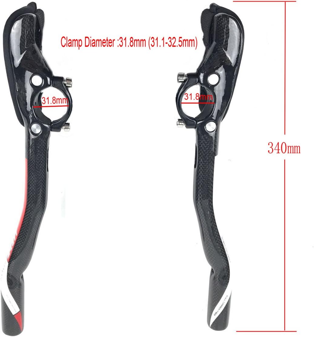 PLATT Carbon TT Handlebar Bicycle Aero Bars Tri Bars Cycling Rest Handlebar for Mountain Bike and Road Bike 31.8mm