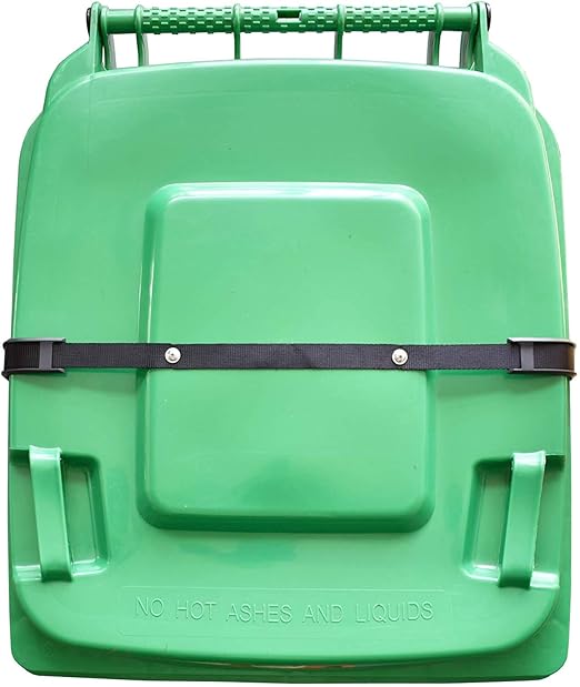 YYST Bin Strap Garbage Lock Trash Can Lid Strap Outdoor