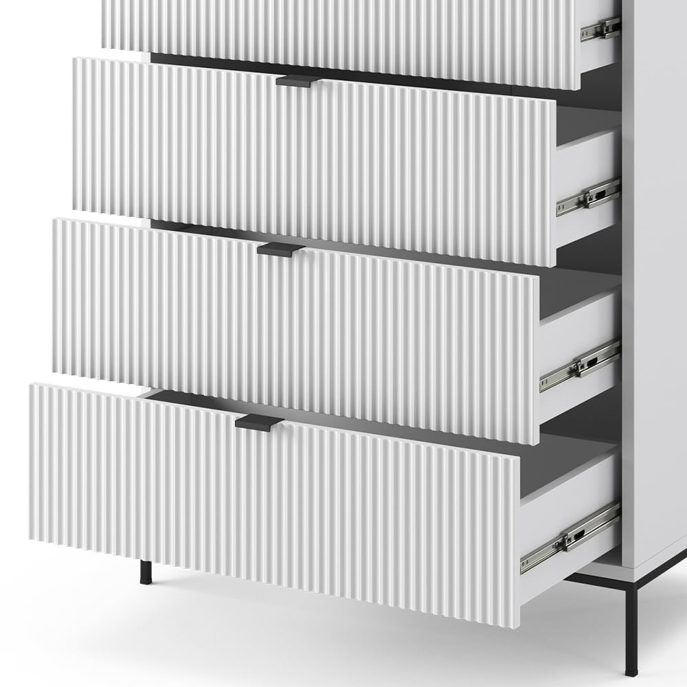 Vicco Cómoda Eliza, Blanco, 76 x 120 cm