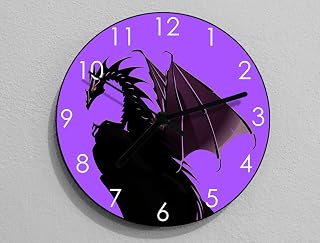 Dragon Wall Clock - Kids Nursery Room, Teens Room, Baby Room - Wall Clock