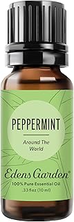 Edens Garden Peppermint Around The World Essential Oil- 100% Pure Premium Grade, Undiluted, Natural, Therapeutic, Aromatherapy, The Best for Diffuser, Candle, Laundry, Humidifiers 10 ml (.33 fl oz)