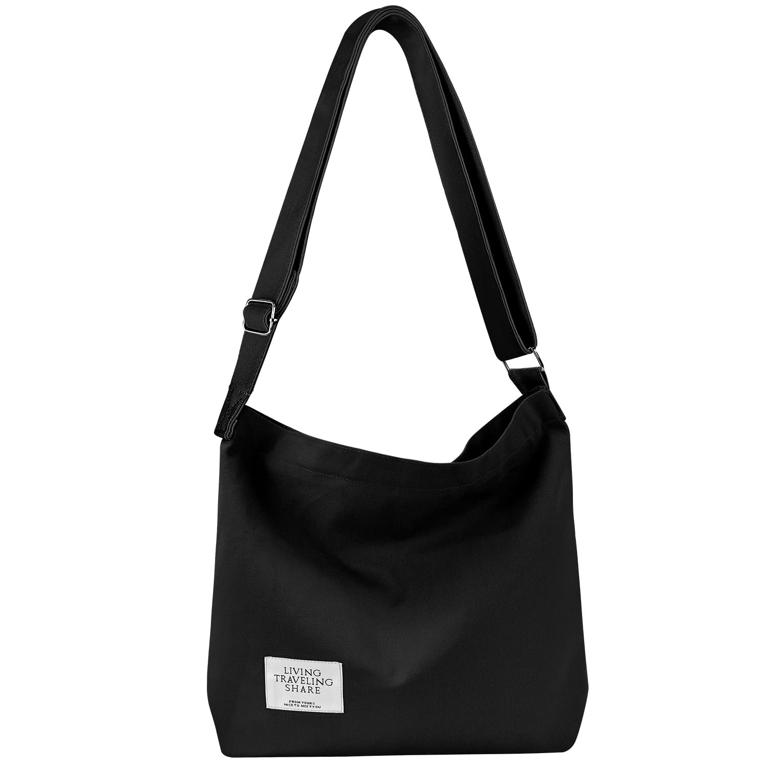 School Canvas Shoulder Bags Crossbody Hobo College Womens Tote Bags Student Handbags Casual Shopping Work Travel Bag