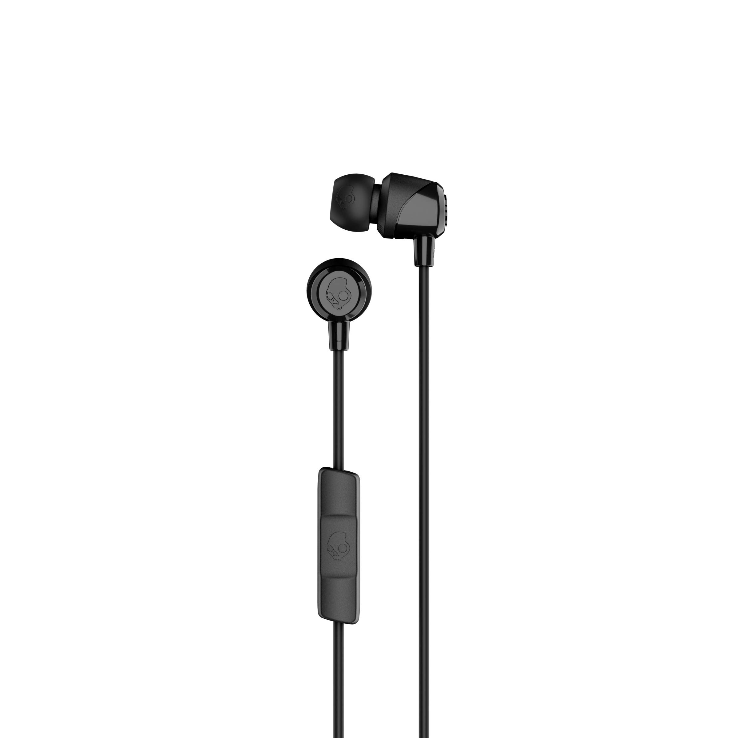 Skullcandy Jib in-Ear Wired Earbuds with Mic, 3.5mm Jack, Supreme Sound, Noise Isolation, Detachable Cable, Works with Phones, Laptops & PCs (Black) — Amazon image 2