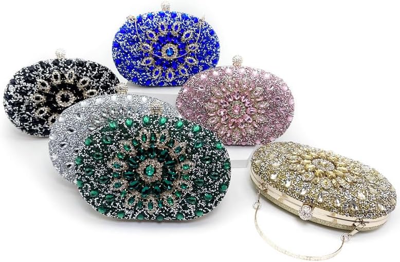 Evening Bags for Women Sparkly Rhinestone Clutch Purses Luxury Handbags for Weddings Formal Prom Party 2026