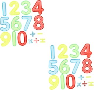 ULTECHNOVO 2 Conjuntos De Auxiliares De Ensino Digital Blocos De Construção Para Blocos De Construção Brinquedos Ferramenta De Aprendizagem Matemática Número Haste Subtração Bloco Plástico