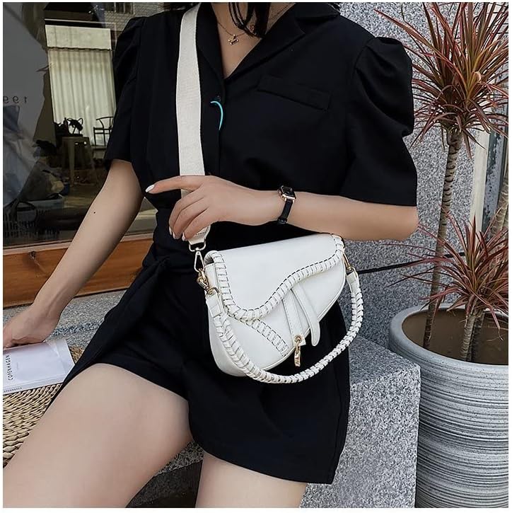 Miniatura 3 de JBB Women Saddle Shoulder Bag Clutch Purse Small Crossbody Bag Satchel Bags Handbag PU Leather