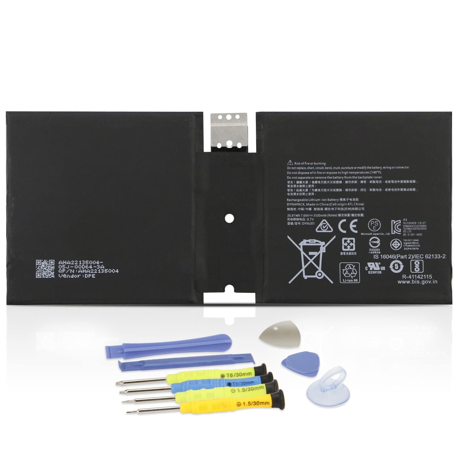 G16TA047H Batterie pour Microsoft Surface Go 2 2020 Model 1901 1926 1927