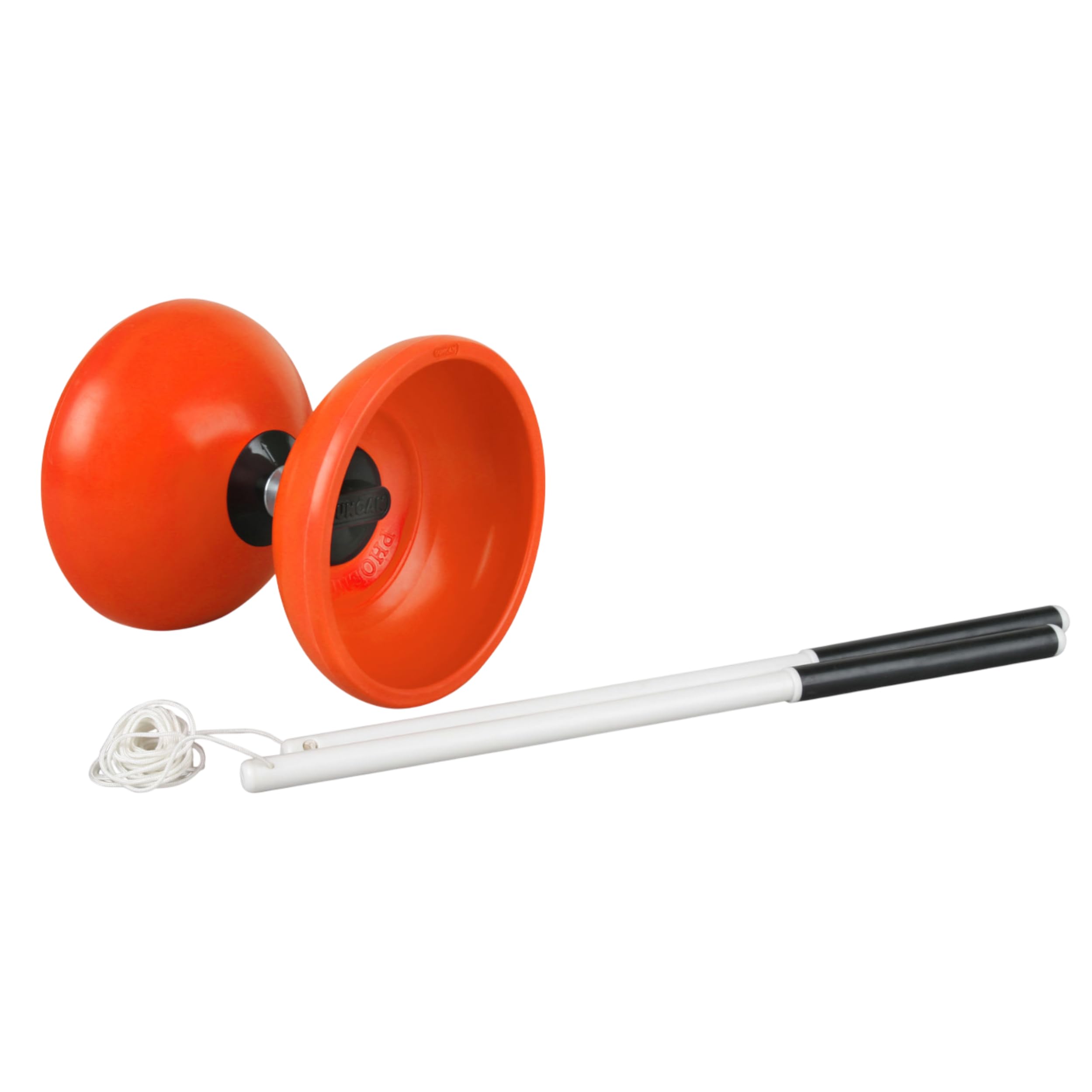 Duncan Toys Phoenix Diabolo, Fixed-Axle Juggling Toy, Orange