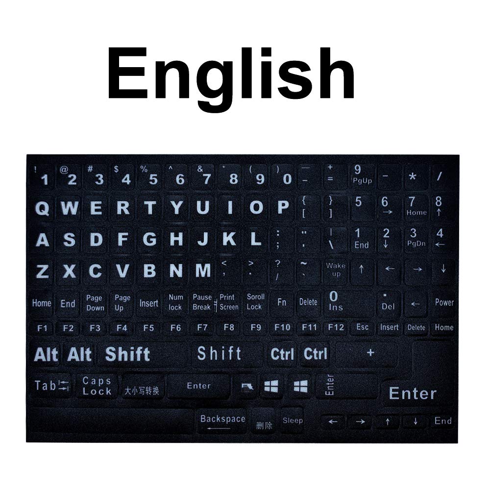 Buy English Keyboard Stickers,English Keyboard Replacement Sticker with