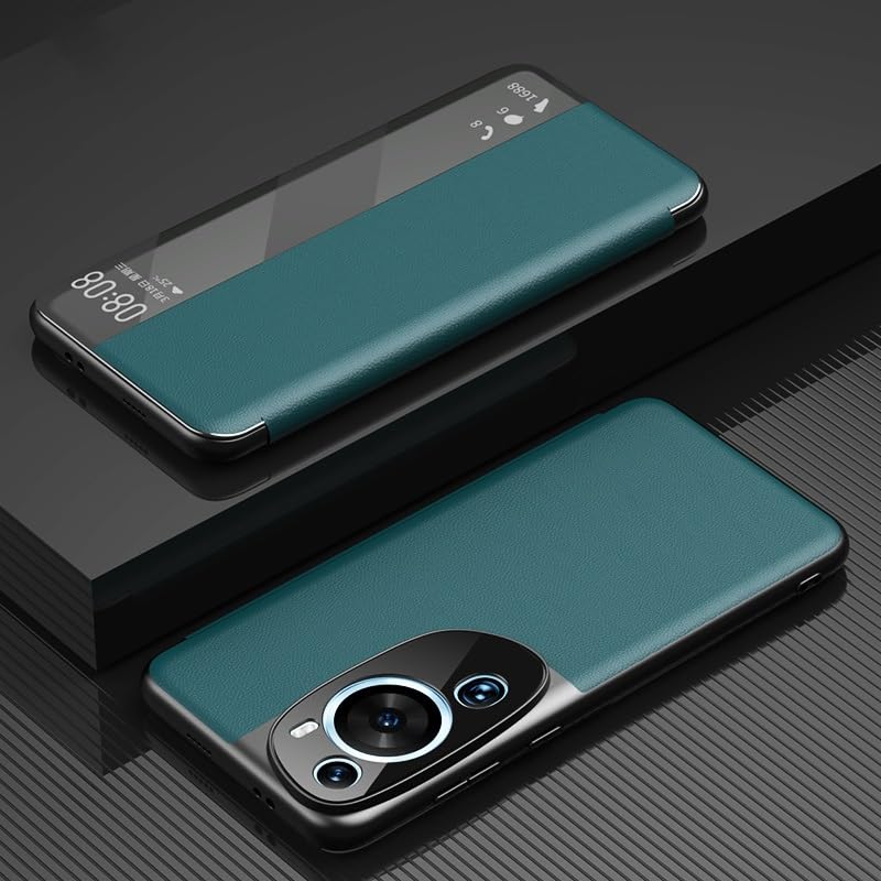Phone Case Huawei P60 Art Clear View étui portefeuille rigide