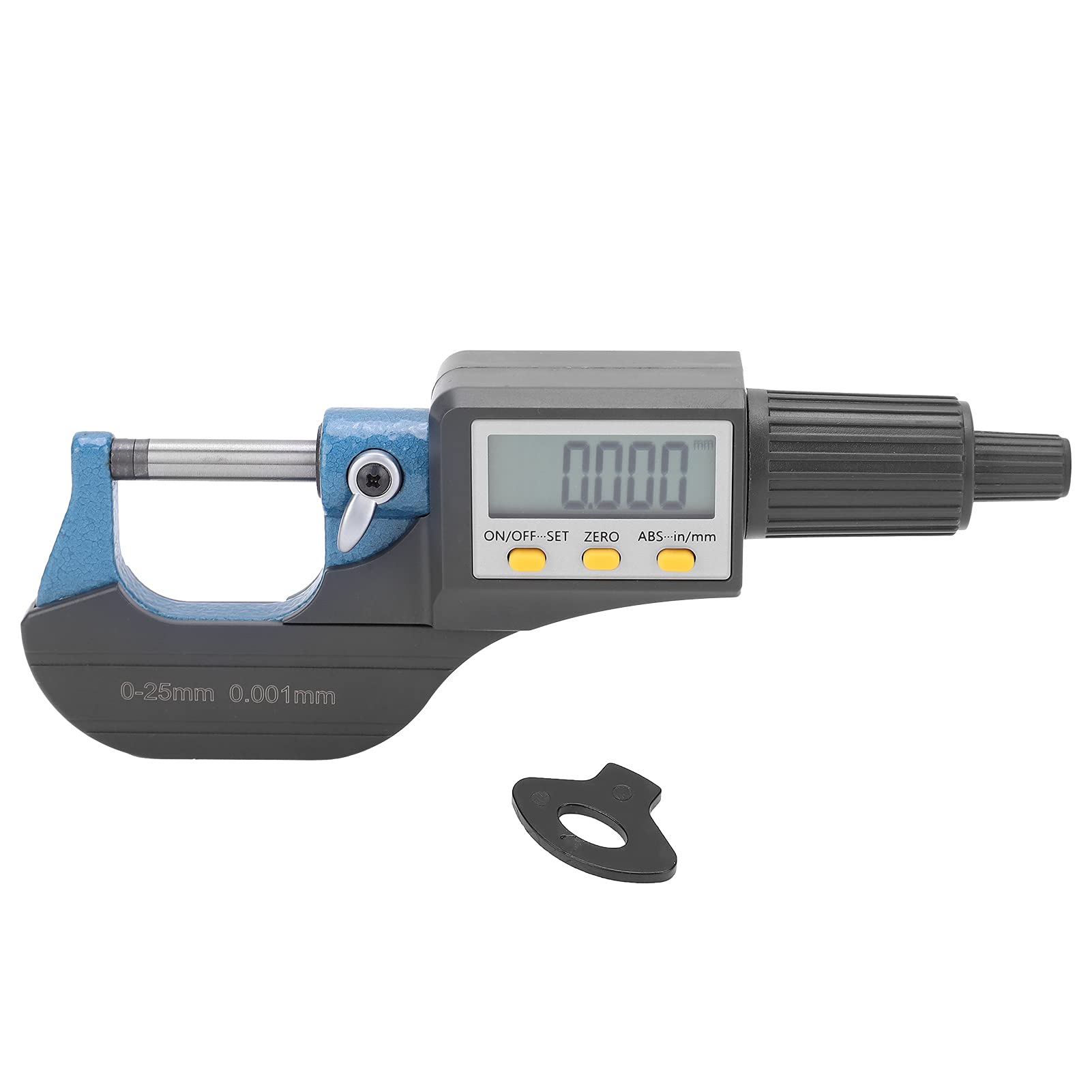 Digitales Mikrometer mit LCD-Display, Feinabstimmung, Ratschenmesswerkzeug für 0–25 Mm Wandstärke, Genaue Messwerte
