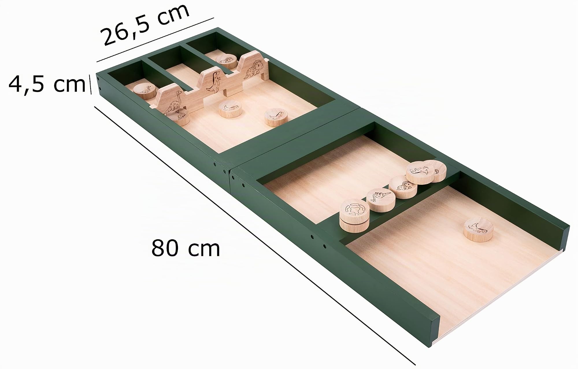 Engelhart - Billard Hollandais illustré en Bois - Jeu de palets pour Enfants 4 Ans et Plus - Jeux en Bois d'habilité