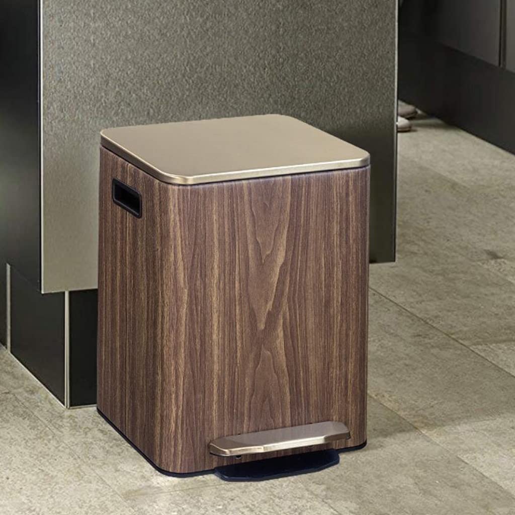 Kosz na Śmieci Sypialni Domowy Kosz Na Śmieci Salon Kosz Na Śmieci Z Pokrywką Sypialnia Pedał Kosze Na Śmieci Łazienka Kosz na Śmieci Biura (Color : D, Size : 26.5 * 22 * 36.5cm)