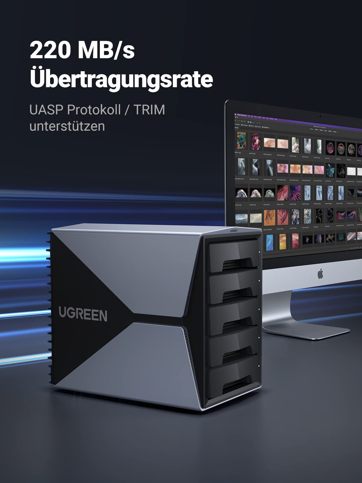 UGREEN HDD ケース 5Bay RAID機能対応 HDD500GB*5 71gleTYn-vL._AC_UF350,