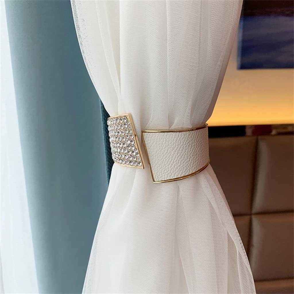 Simple Curtain Straps and Metal Splicing Interior Decoration Living Room Soft Decorative Curtain Buckle (A One Size)