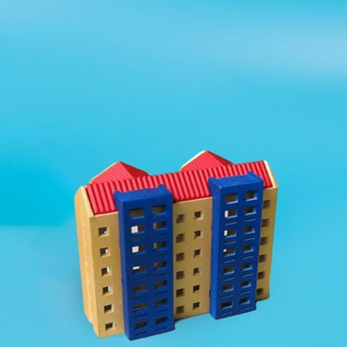 Miniatura 4 de Diorama Edificio de ciudad moderna 1500 Materiales de paisaje de construcción Decoraciones de simulación Accesorios de fotos Exhibición Ferrocarril