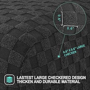 Yemyhom2packslatestcheckereddiningchairslipcoverparsonschairfurnitureprotectorstretchchaircoversfordiningroomrestaurantkitchenpartyblack Urban Country Home Decor Yemyhom 2 packs latest checkered dining chair slipcover parsons chair furniture protector stretch chair covers for dining room restaurant kitchen party black urban country home decor