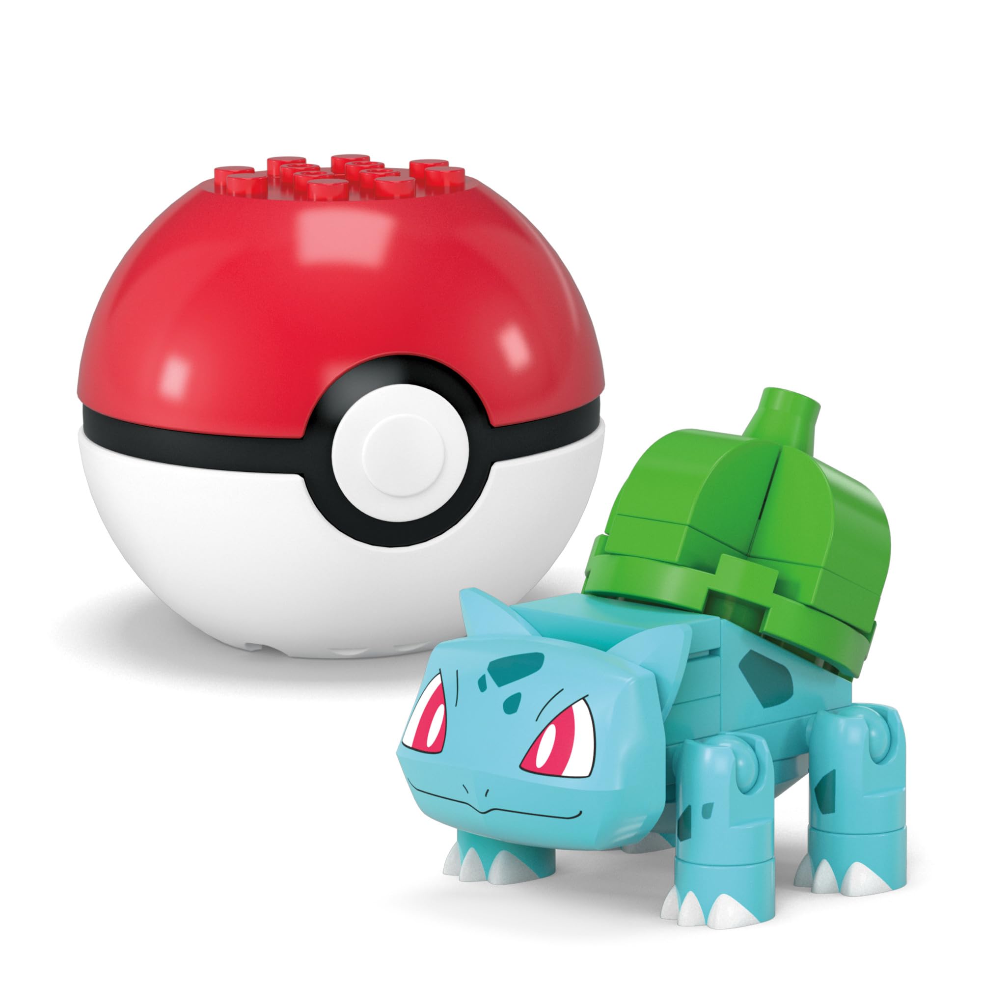 MEGA Pokémon - Set Poké Balls con Bulbasaur e Psyduck, Set da Costruire con 63 Pezzi, Apri Le Poké Balls e costruisci i 2 Personaggi Pokémon Inclusi, Giocattolo per Bambini, 6+ Anni, HXP14
