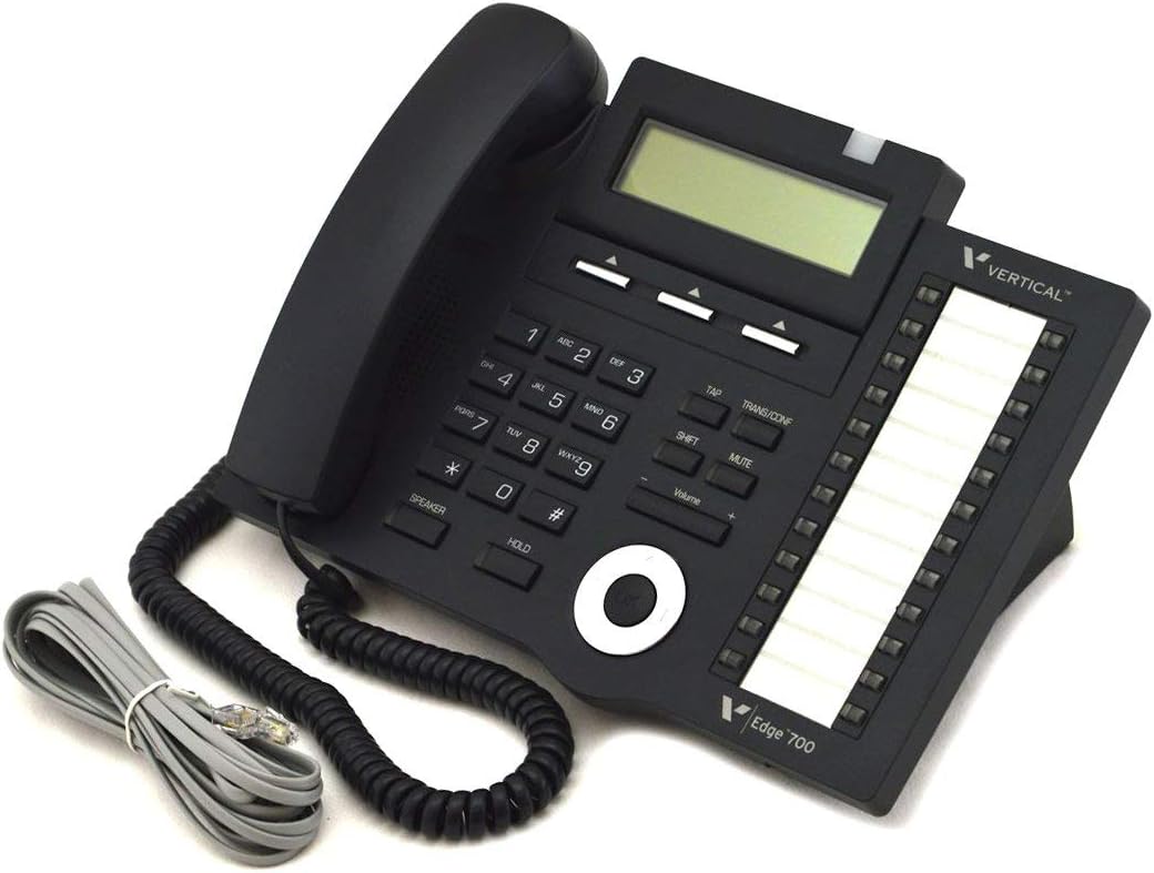 Vertical Communications Edge 700 24 Button Phone - Part Number VW-E700-24B by Vertical Communications (Renewed)