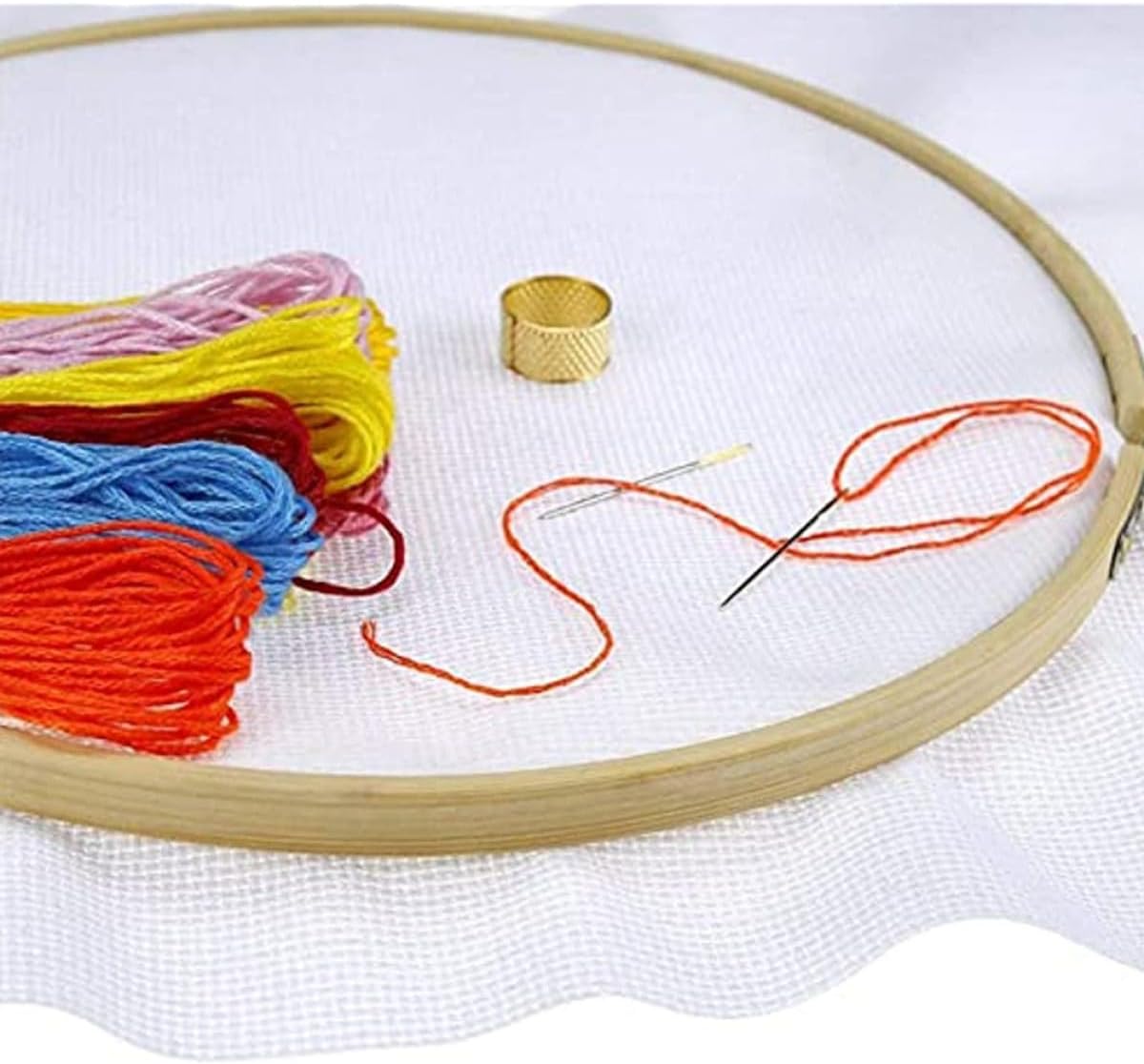 8pcs 14ct White Cross Stitch Gridding Cloth Set, DIY Embroidery Fabrics for Needlework and Stitching Crafts, 25x25cm Evenweave Cloth for Handmade Sewing Projects
