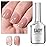 GAOY Jelly Nude Gel Nail Polish, 16ml Sheer Light Brown Translucent Soak Off Gel Polish, UV Light Cure for Nail Art DIY, 1535 Cappuccino