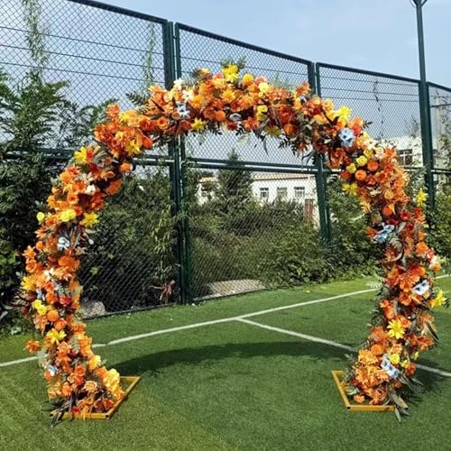 Stojak na tło do ramy łuku balonowego, okrągłe metalowe podwójne rurki, dekoracja na wesela, urodziny i baby shower, eleganckie akcesorium imprezowe