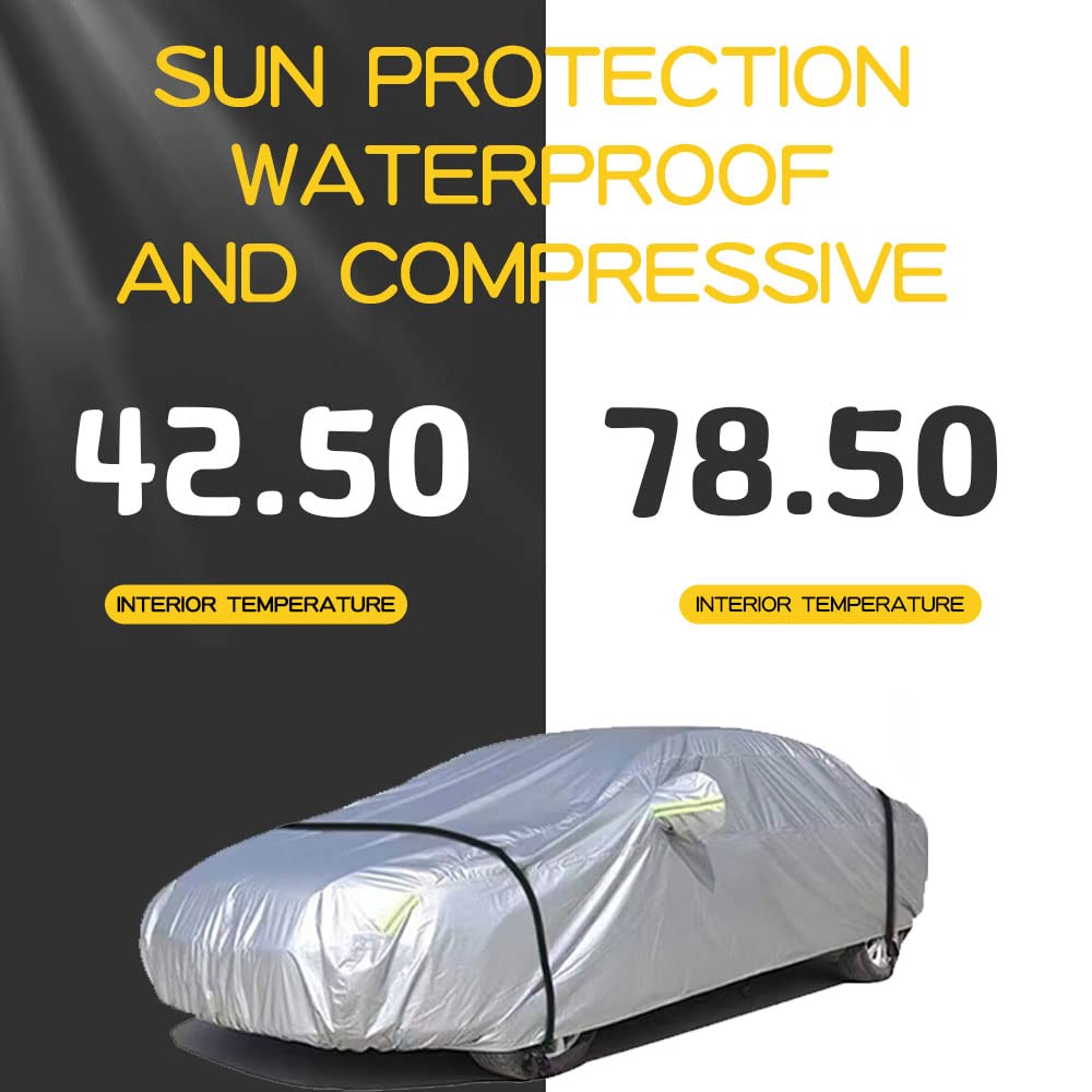 Custom Fit Car Cover For Infiniti G35 2003-2008 - Waterproof Sunscreen Outdoor Protection (Silver)