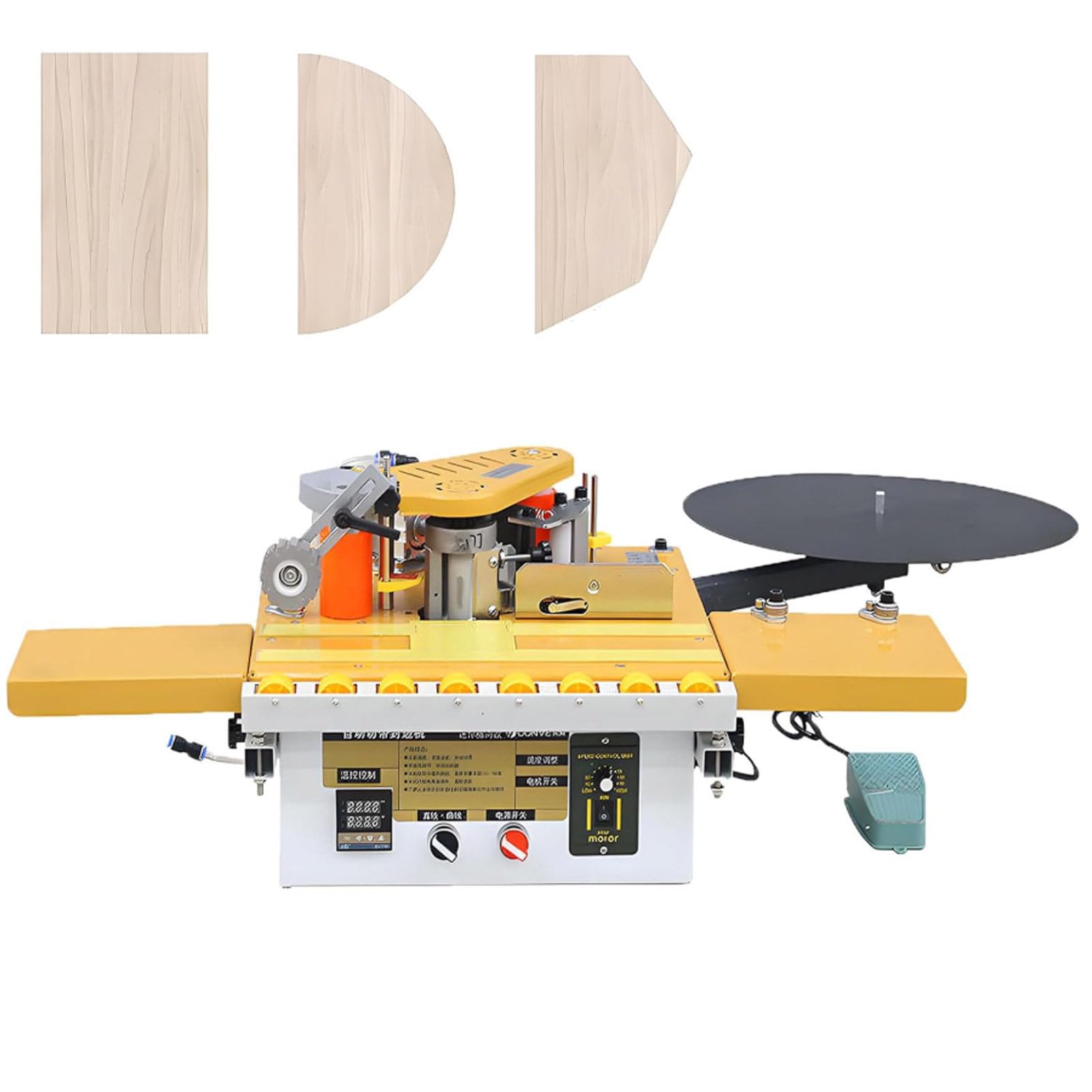Enchapadora de cantos para madera con control por microordenador y depósito de pegamento de 1000 ml