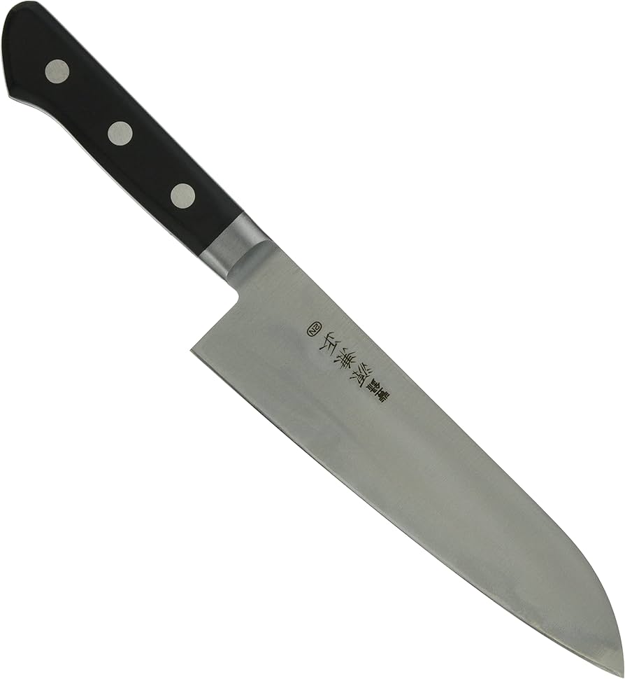 Amazon｜源兼正 Mシリーズ 全鋼 口金付黒合板柄 三徳 180mm (本刃付