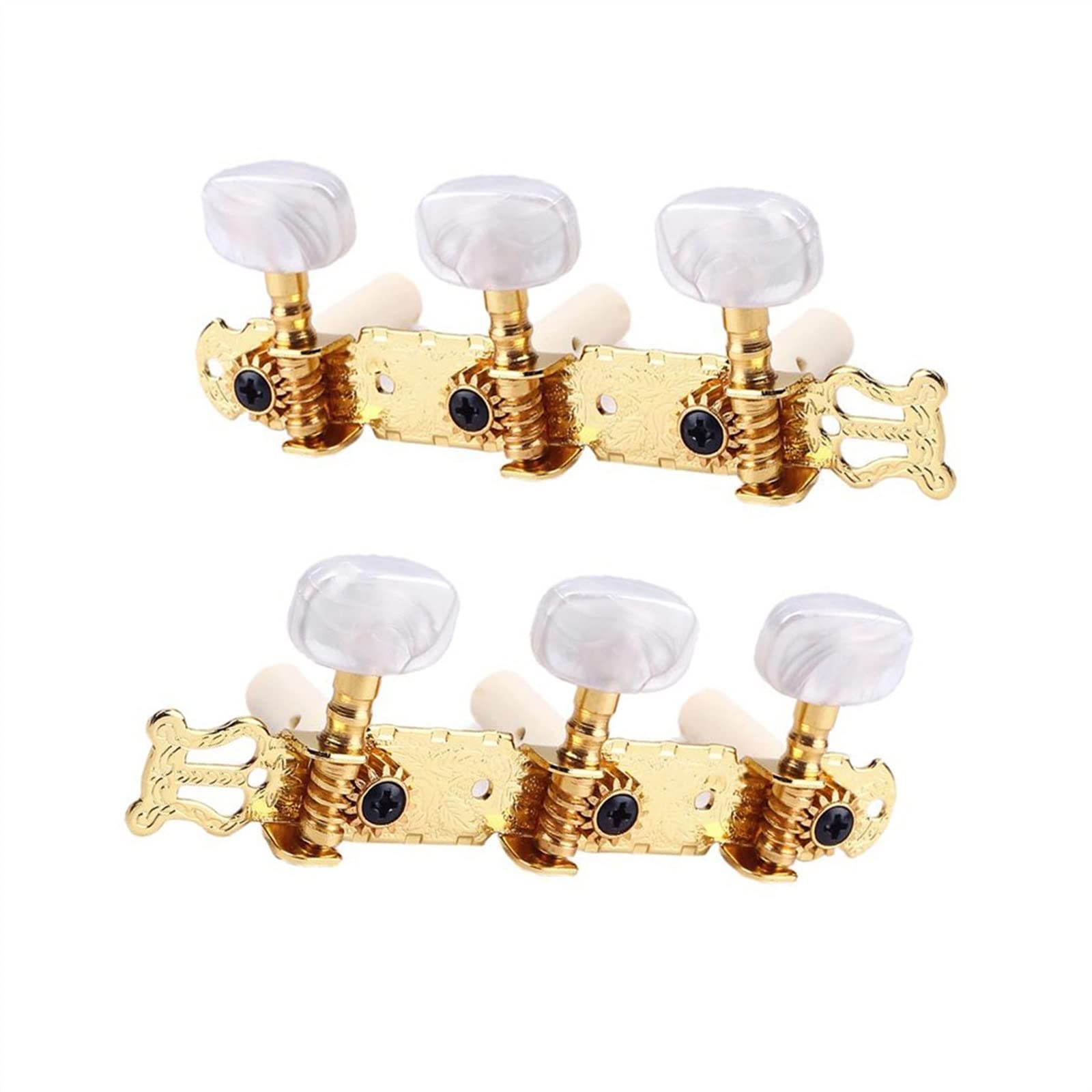 Clavijas de Afinación de Guitarra Clavijas De Afinación De Guitarra Clavijas De Afinación Con Tornillos Y Juntas Para Afinación De Guitarra Clásica (Color : 02)