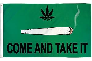 Come and Take It Marijuana Flag Joint Spliff 3 x 5 Foot...