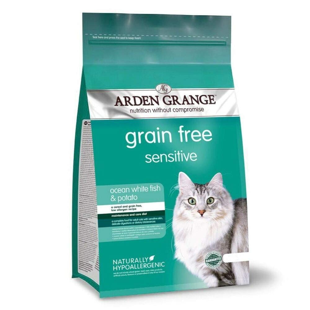 Arden Grange Sensitive Ocean White Fish & Potato Adult Cat Food (4kg) (Ocean White Fish/Potato)